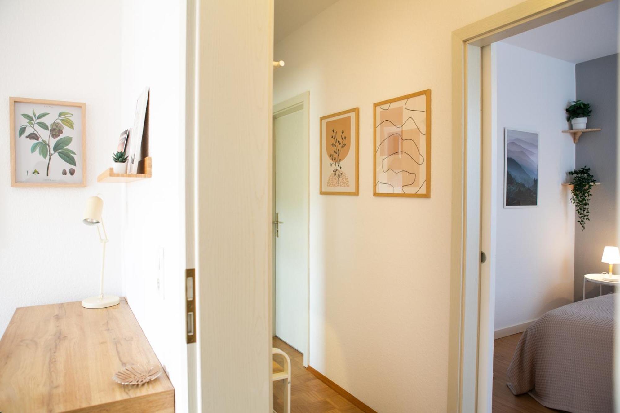 2 Zimmer, Bett Und Schlafsofa, Balkon, Waschmaschine L Λειψία Εξωτερικό φωτογραφία